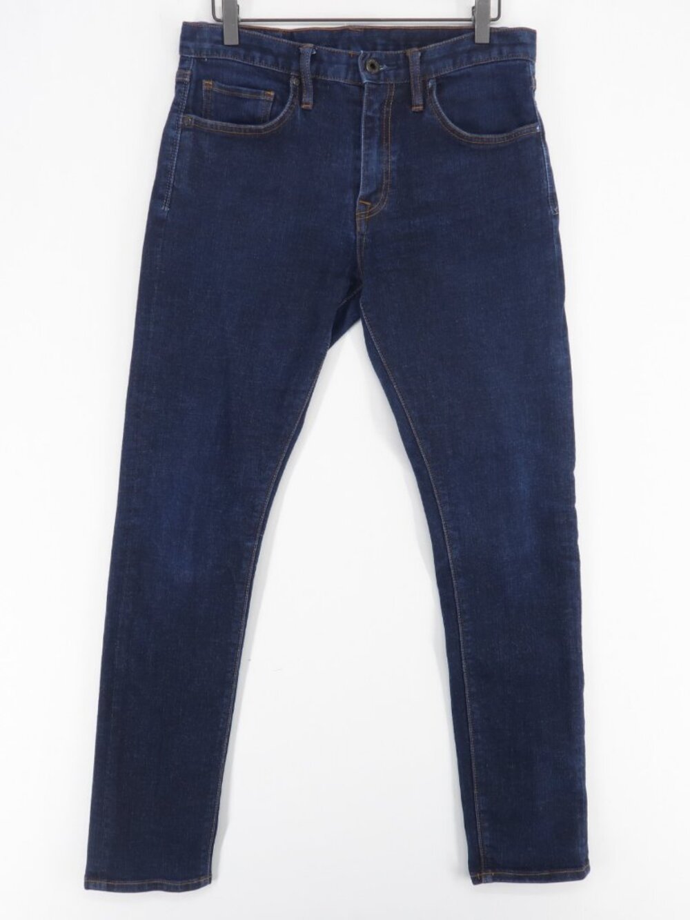 Roark Hwy 133 Jeans Mens 31 Dark Blue Raw Denim Slim Straight Mid Rise Zip Fly